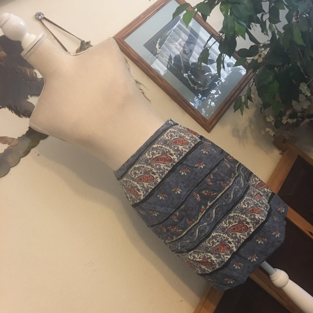 Charter Club paisley print wrap skirt NWT 12P